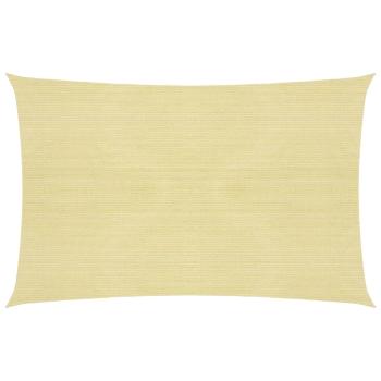 Sonnensegel 160 g/m² Beige 2x3,5 m HDPE