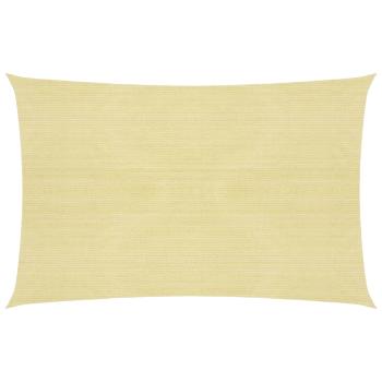 ARDEBO.de - Sonnensegel 160 g/m² Beige 3x4 m HDPE