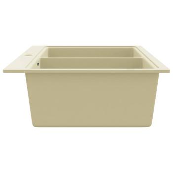 Granitspüle Doppelbecken Beige