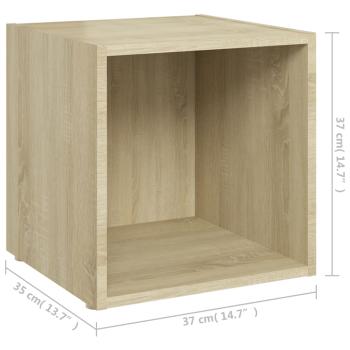 8-tlg. TV-Schrank-Set Sonoma-Eiche Holzwerkstoff