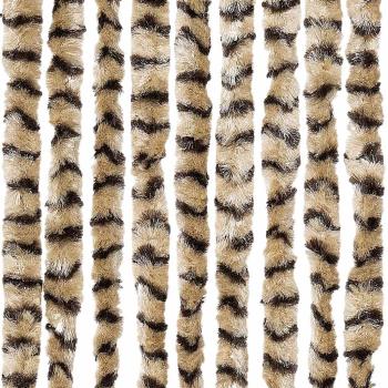 Insektenschutz-Vorhang Beige und Braun 56x185 cm Chenille