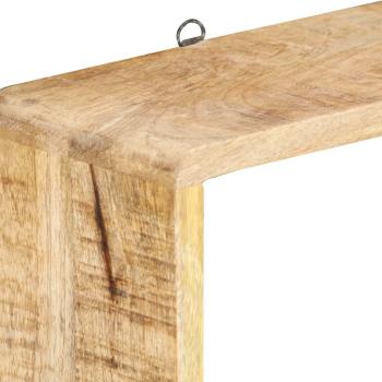 3-tlg. Würfel-Wandregal-Set Massivholz Mango