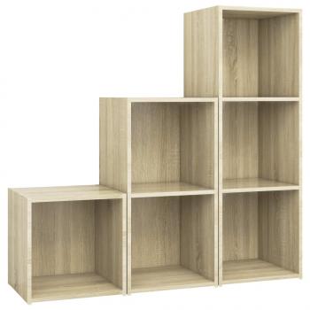 3-tlg. TV-Schrank-Set Sonoma-Eiche Holzwerkstoff