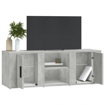 TV-Schrank Betongrau 100x31,5x35 cm Holzwerkstoff