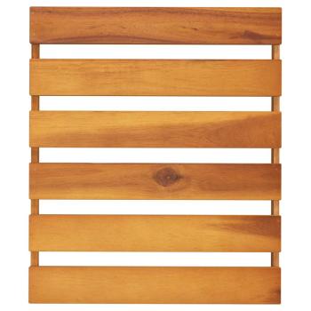 Klappregal 3 Böden Braun 43x31x63 cm Massivholz Akazie
