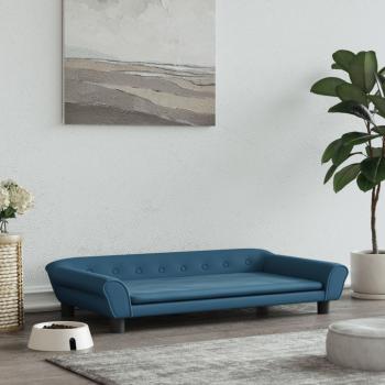 ARDEBO.de - Hundebett Blau 100x50x21 cm Samt