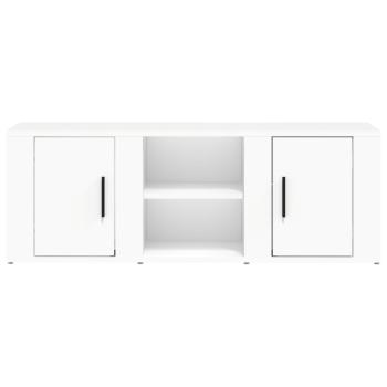 ARDEBO.de - TV-Schrank Weiß 100x31,5x35 cm Holzwerkstoff