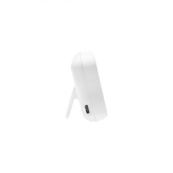 Shelly H&T Gen3 Temperatur- und Feuchtigkeitssensor, WLAN, Bluetooth, USB C, batteriebetrieben, weiß matt (Shelly_H&T_G3_w)