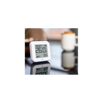 Shelly H&T Gen3 Temperatur- und Feuchtigkeitssensor, WLAN, Bluetooth, USB C, batteriebetrieben, weiß matt (Shelly_H&T_G3_w)