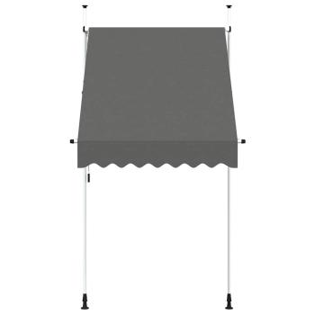 Einziehbare Markise Handbetrieben 150 cm Anthrazit