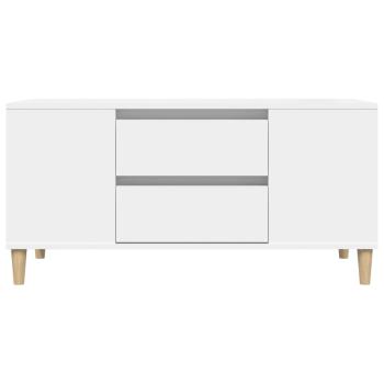 TV-Schrank Weiß 102x44,5x50 cm Holzwerkstoff
