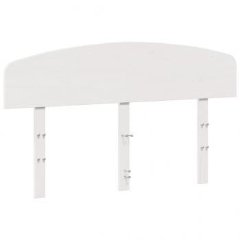Kopfteil Weiß 150 cm Massivholz Kiefer