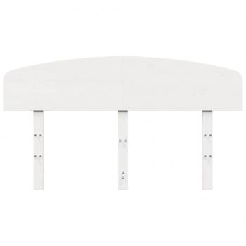 Kopfteil Weiß 150 cm Massivholz Kiefer