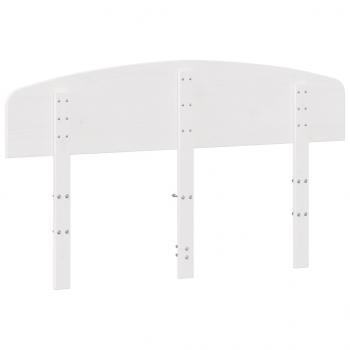 Kopfteil Weiß 150 cm Massivholz Kiefer