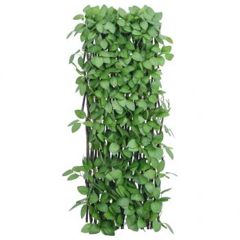 Rankgitter mit Künstlichem Efeu Erweiterbar Grün 180x65 cm