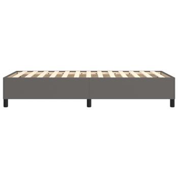 Bettgestell Grau 80x200 cm Kunstleder