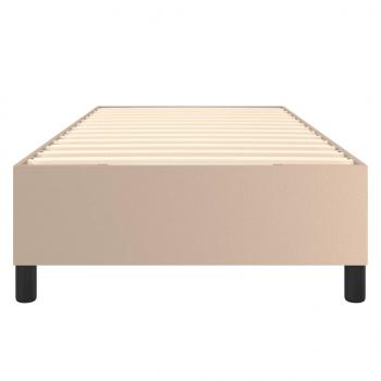 Bettgestell Cappuccino-Braun 90x190 cm Kunstleder