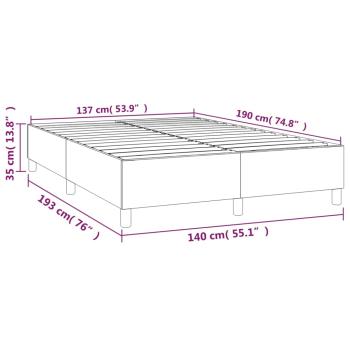 Bettgestell Schwarz 140x190 cm Kunstleder