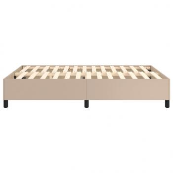 Bettgestell Cappuccino-Braun 140x200 cm Kunstleder