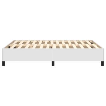 Bettgestell Weiß 140x200 cm Kunstleder