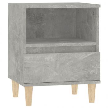 ARDEBO.de - Nachttisch Betongrau 40x35x50 cm