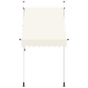 Einziehbare Markise Handbetrieben 150 cm Cremeweiß