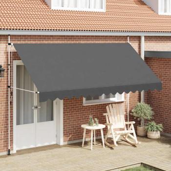 Einziehbare Markise Handbetrieben 400 cm Anthrazit