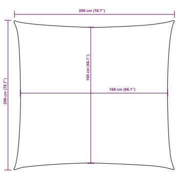 Sonnensegel Oxford-Gewebe Quadratisch 2x2 m Weiß