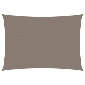 Sonnensegel Oxford-Gewebe Rechteckig 3x4 m Taupe