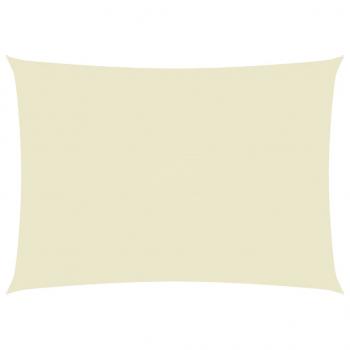 Sonnensegel Oxford-Gewebe Rechteckig 6x8 m Creme