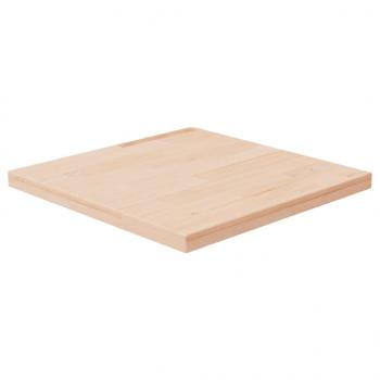 ARDEBO.de - Tischplatte Quadratisch 40x40x2,5 cm Eichenholz Unbehandelt