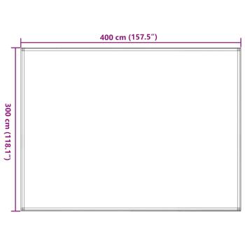 Zeltteppich 300 x 400 cm Anthrazit