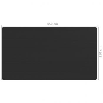 Zeltteppich 250x450 cm Anthrazit