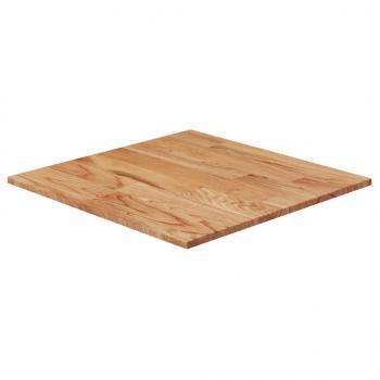 ARDEBO.de - Tischplatte Quadratisch Hellbraun 50x50x1,5cm Behandelte Eiche