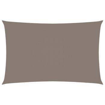 Sonnensegel Oxford-Gewebe Rechteckig 3x6 m Taupe