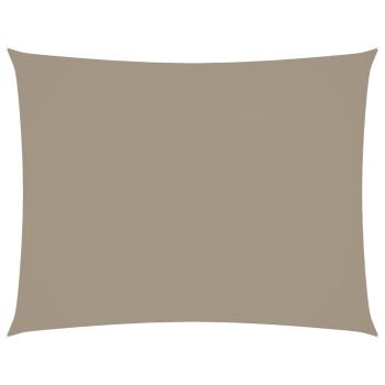 Sonnensegel Oxford-Gewebe Rechteckig 3x6 m Taupe