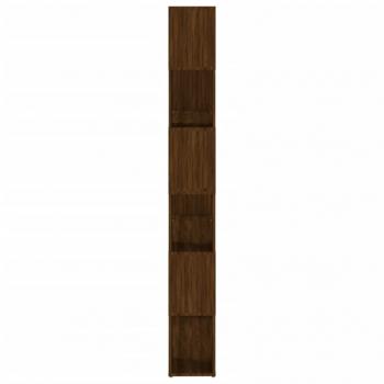 Bücherregal/Raumteiler Braun Eichen-Optik 100x24x188 cm
