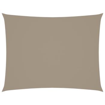 Sonnensegel Oxford-Gewebe Rechteckig 4x5 m Taupe