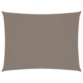Sonnensegel Oxford-Gewebe Rechteckig 6x8 m Taupe