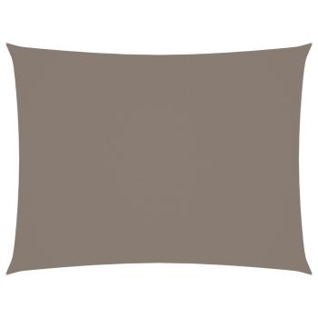 Sonnensegel Oxford-Gewebe Rechteckig 6x8 m Taupe