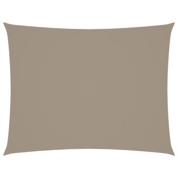 Sonnensegel Oxford-Gewebe Rechteckig 6x8 m Taupe