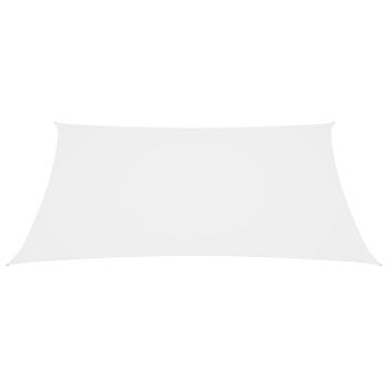 Sonnensegel Oxford-Gewebe Rechteckig 6x8 m Weiß