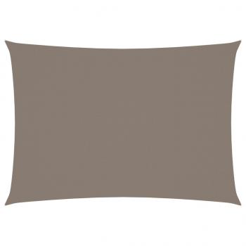 Sonnensegel Oxford-Gewebe Rechteckig 3x5 m Taupe