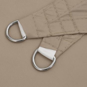 Sonnensegel Oxford-Gewebe Rechteckig 3x5 m Taupe