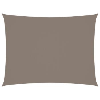 Sonnensegel Oxford-Gewebe Rechteckig 5x6 m Taupe