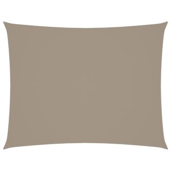 Sonnensegel Oxford-Gewebe Rechteckig 5x6 m Taupe