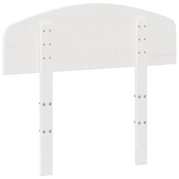 Kopfteil Weiß 90 cm Massivholz Kiefer