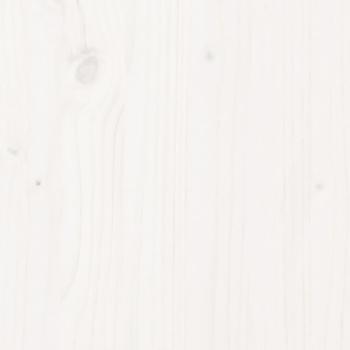Kopfteil Weiß 90 cm Massivholz Kiefer