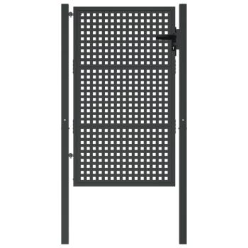 Gartentor Anthrazit 100x150 cm Stahl