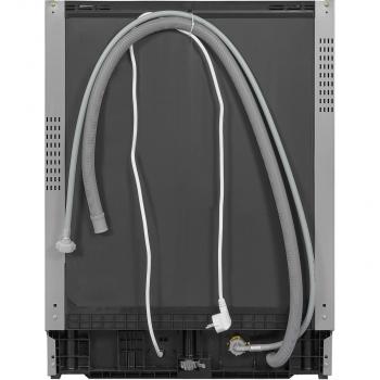 Exquisit EGSP2113-EB-030E Teilintegrierter Geschirrspüler, 60 cm breit, 13 Maßgedecke, 7 Programme, LED Display, Mechanisches Sicherheitsschloss